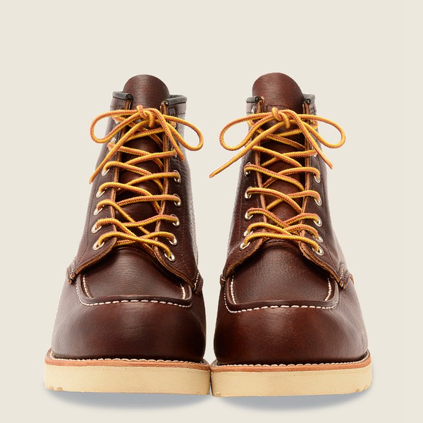 Bottes Red Wing Heritage - Classic Moc - 6-Inch Oil-Slick Cuir - Marron - Homme 302EVSUKC